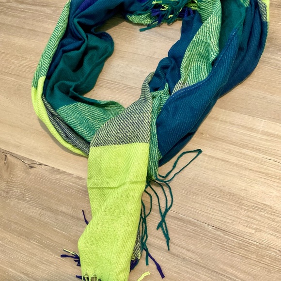 Colorful Patchwork Scarf - Picture 2 of 5